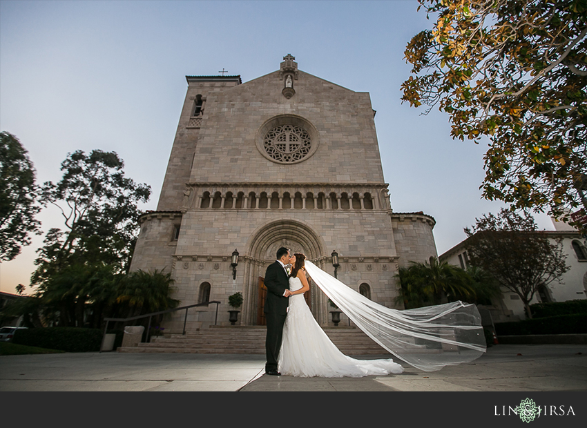 st monica catholic church wedding lin and jirsa photography