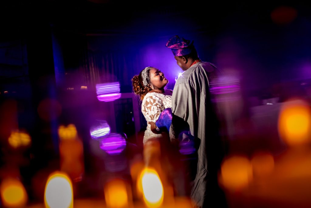 bride and groom reception first dance