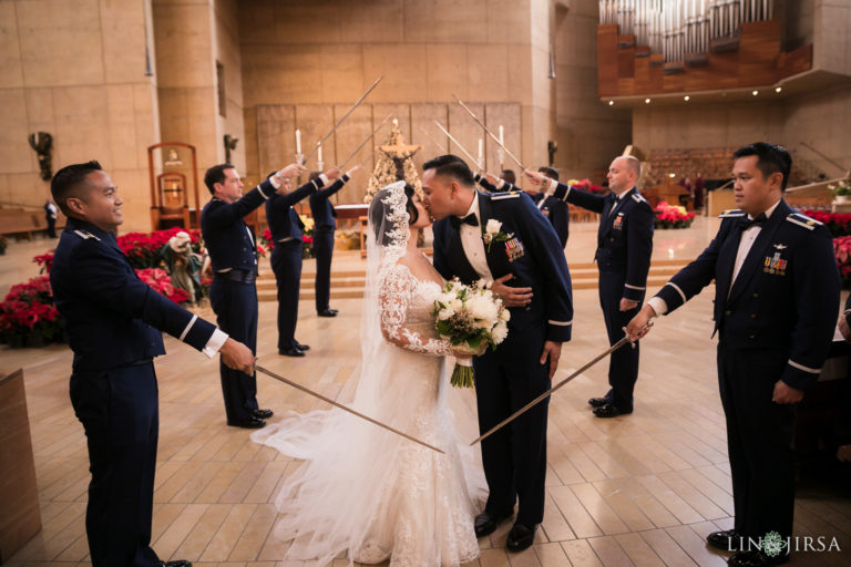 cathedral of our lady of angels wedding lin and jirsa photography