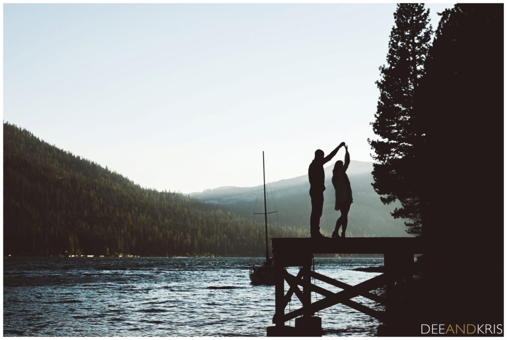 donner lake engagement dee and kris photography