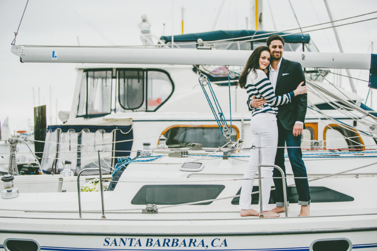 santa barbara sailing center engagement dee and kris photography