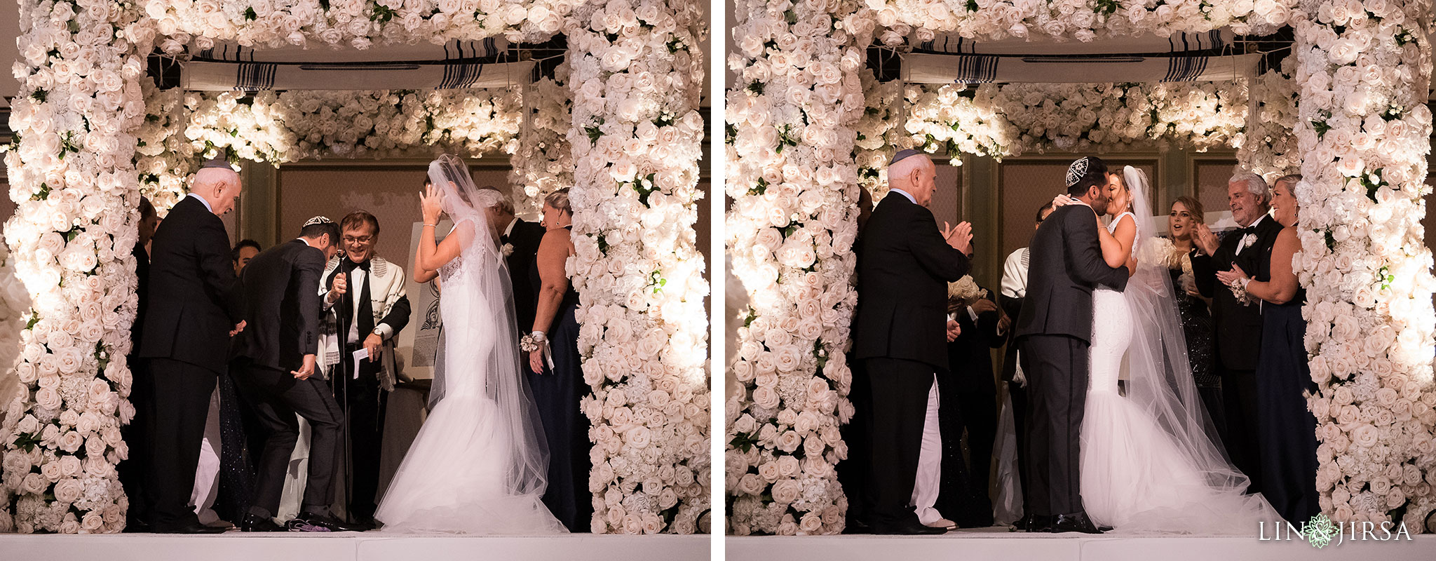 langham pasadena jewish wedding photography