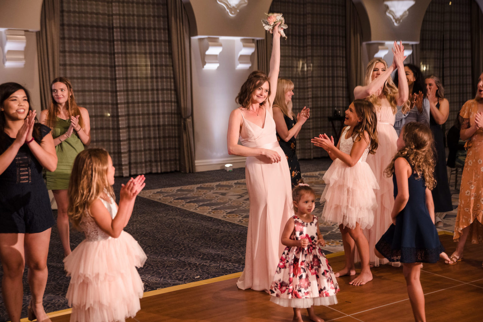 ActionPacked Bouquet and Garter Toss Photos Wedding Maps