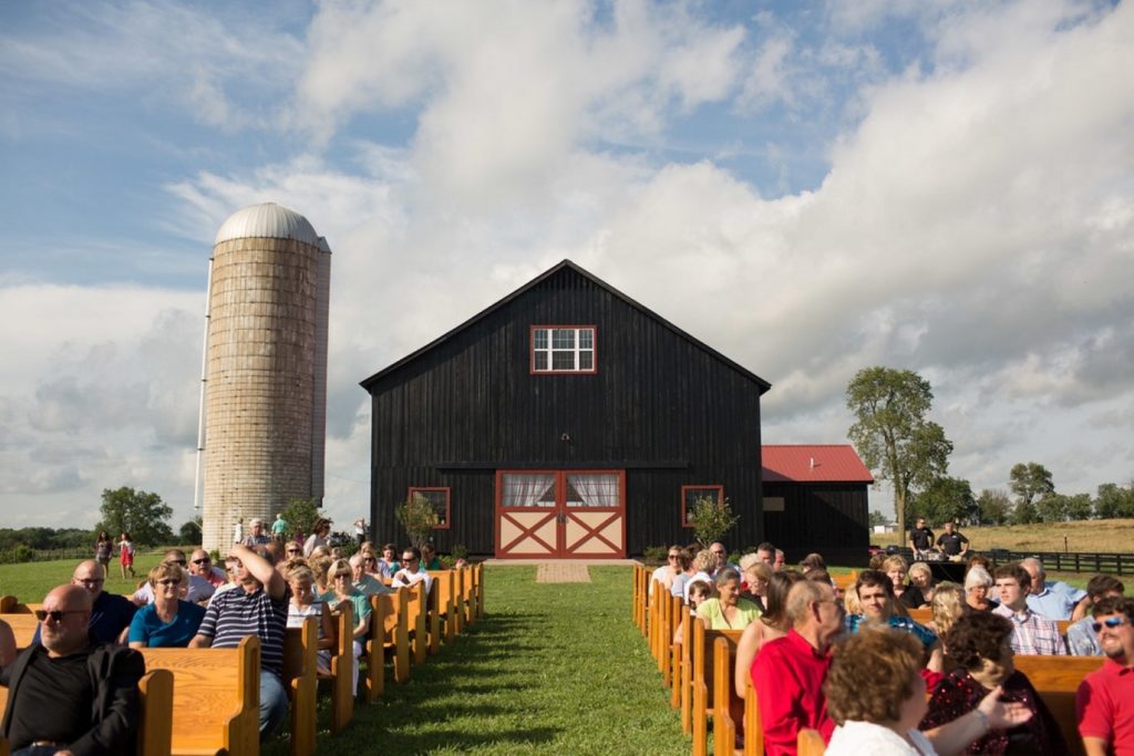 event barn at evans orchard wedding venue