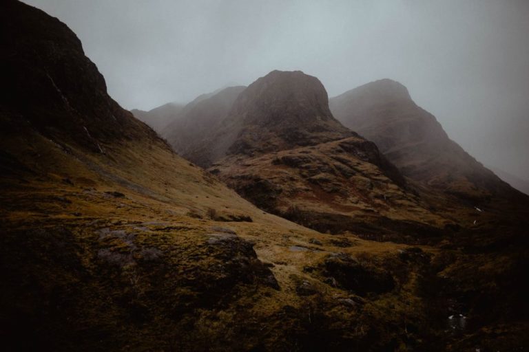 the three sisters of glencoe david conaty wedding photography