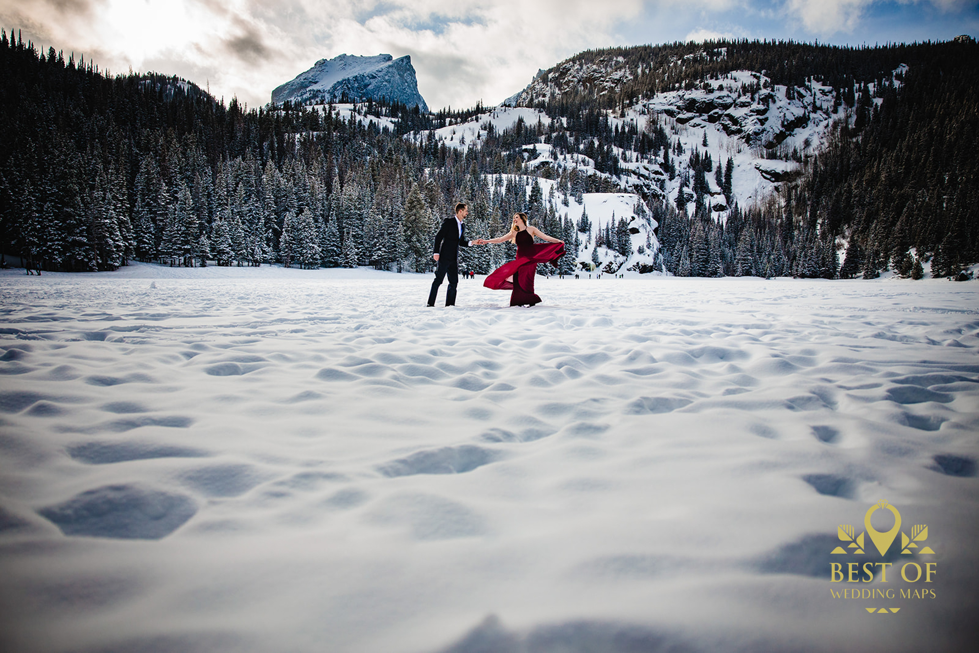 20+ Dreamy Snow Photoshoot Examples - Wedding Maps
